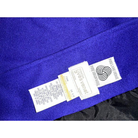 Vintage Yves Venet Purple Chevron Coat 24 1/2 - Picture 8 of 10